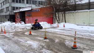 Сдача на права категории а зимой