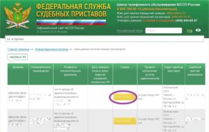 Почему на сайте фссп нет суммы задолженности