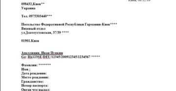 Пример Написания Апелляции В Посольство Германии